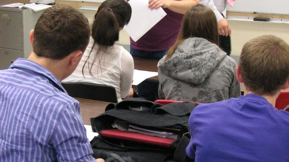 A classroom at Shawnee Mission North