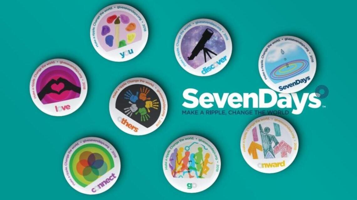 Students artists create buttons for SevenDays ‘Make a Ripple, Change the World’ event
