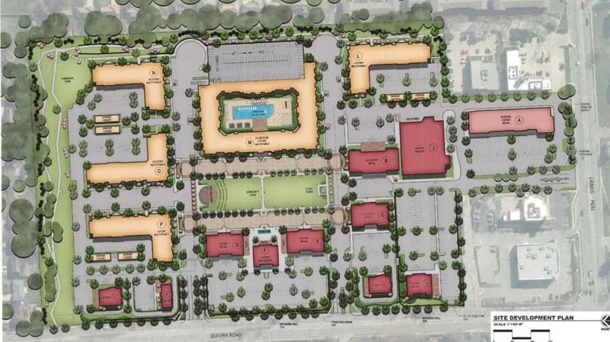 The Shawnee Planning Commission approved rezoning Westbrooke Village, a retail shopping center at 75th Street and Quivira Road that has suffered from vacancy and vandalism in recent years. The new mixed-use development splits the 32-acre site into two zones, which will include new and renovated retail space along with more than 500 apartments, according to developers.