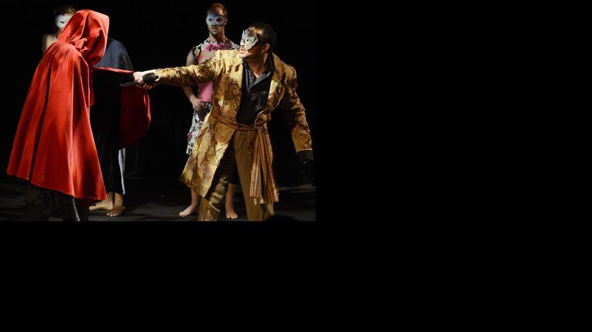 
Tenor Nathan Granner (right) starred in an operatic adaptation of Edgar Allan Poe’s “Masque of the Red Death.” at this year’s KC Fringe Festival.
