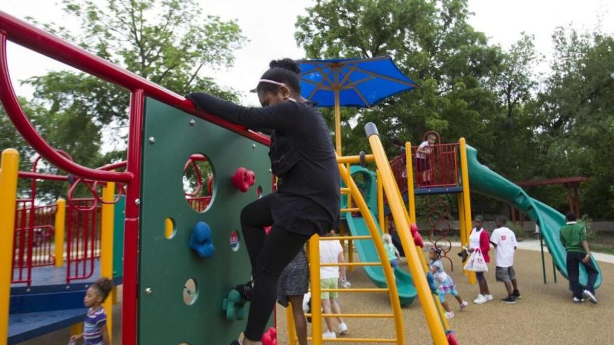 Leawood approved an all-accessible site for Leawood City Park last year. Other parks in Johnson County are approving such parks, like this one in the Ivanhoe neighborhood in Kansas City. Such playgrounds provide access to all children, including those with disabilities.