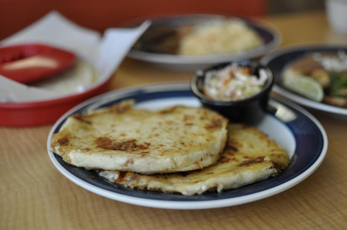 Pupusas are a Salvadoran specialty.