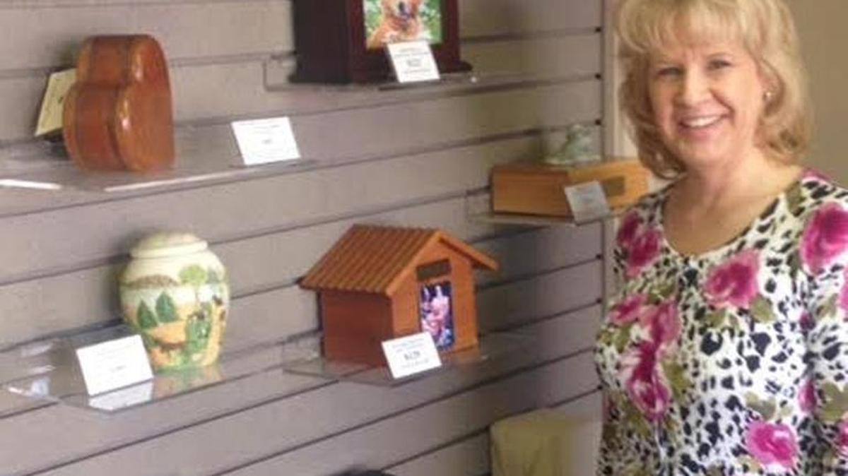 Anne Smith helps run the Amos Family pet crematory service.