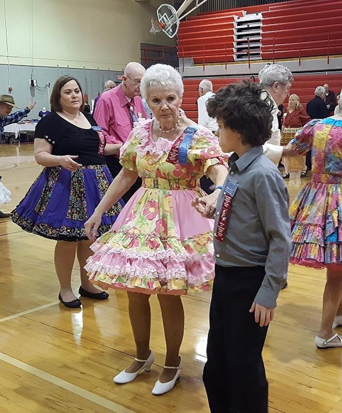 Dancers of all ages participate in square dancing, says Jane Hon, publicity chair for the National Square Dance Convention. At the Heart of America festival in Independence this spring, Glenda Danner stepped out with the grandson of a fellow dancer.