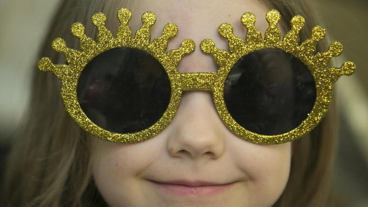 She’s ready for the new year; are you? Six-year-old Kennedy Mann tried on some New Year’s glasses during a recent kids night at the Platte County Community Center South YMCA. That center will have a family-friendly New Year’s Eve celebration on Dec. 31. The center is at 8875 Clark Ave. in Parkville.