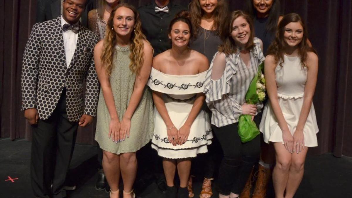 The SuperStar finalists: (front row, from left) Byron Hyde, Mallory Griffin, Olivia Johnson, Brynna Darley, Savanna Worthington. Back row, from left, Sam Aubuchon, Madi Toman, Devion Williams, Chloe Puetz, Brooklynn Anderson.