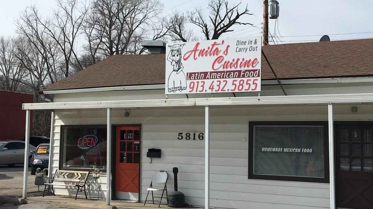 Anita’s Cuisine is located at 5816 Merriam Drive, not far from the intersection of I-35 and Johnson Drive.