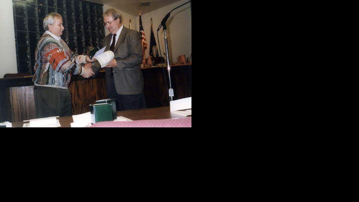 Former Shawnee Mayor Jim Allen and Marvin Rainey