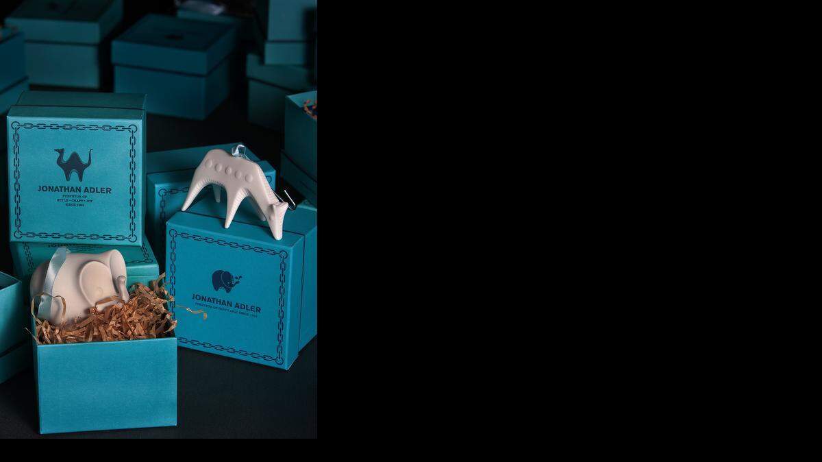 
The Menagerie collection of ornaments by Jonathan Adler is available at The General Store & Co., 7922 Santa Fe Drive.
