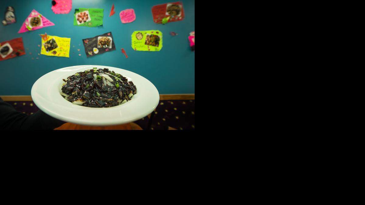 
At Iron Horse Chinese Restaurant, 918 Old 56 Highway in Olathe, Ja Jang Myun tops hot, tender homemade noodles with black bean sauce, onions, zucchini, beef and shrimp. 
