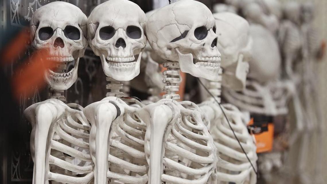 Some homes go with cheerful decor, others pull off the spooky look.