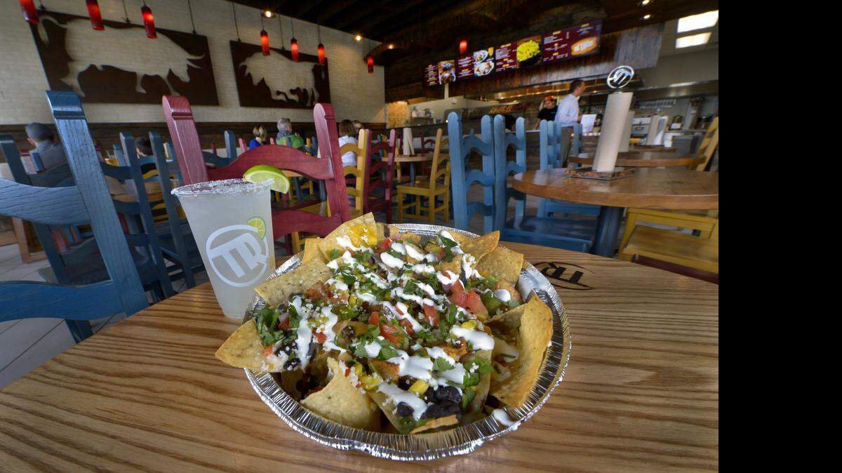 Nachos and margaritas are featured at Tortilla Ranch Mexican Grill, 8617 College Blvd., Overland Park.