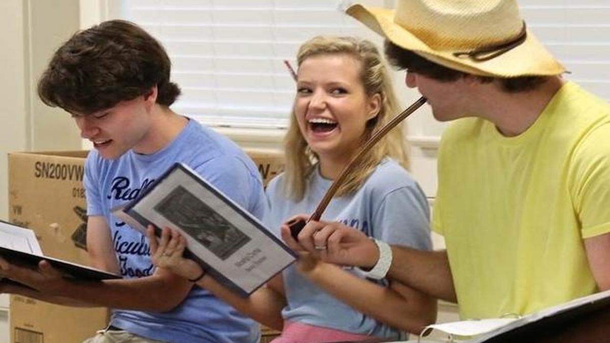 
From left, Preston O’ffill, Mosha Clyma and Jeremy Walterman star in The Theatre in the Park’s production of “The Adventures of Tom Sawyer.”
