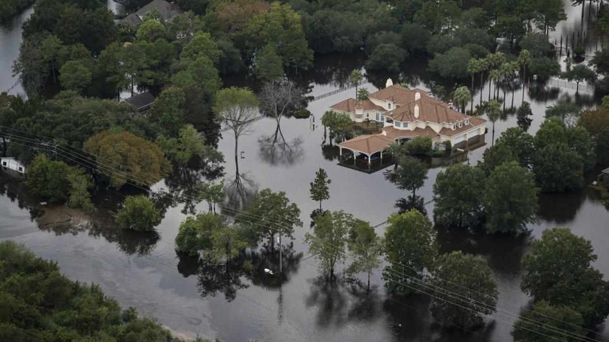 Floodwaters are seen surrounding houses and apartment complexes in West Houston, Texas, on Aug 30. Few were prepared for the forces of Hurricane Harvey, which caused thousands to flee their homes.