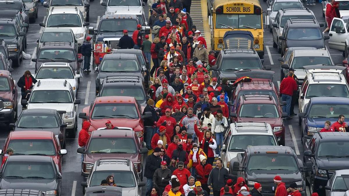 Chiefs fans flow through the parking lot toward Arrowhead Stadium. But thanks to primo parking that came with a gift of club-level tickets, there was no long hike for the Kuehl family at last month’s game between the Chiefs and the Cleveland Browns. The patriarch of the clan was so impressed with the parking space he was hesitant to leave the car.