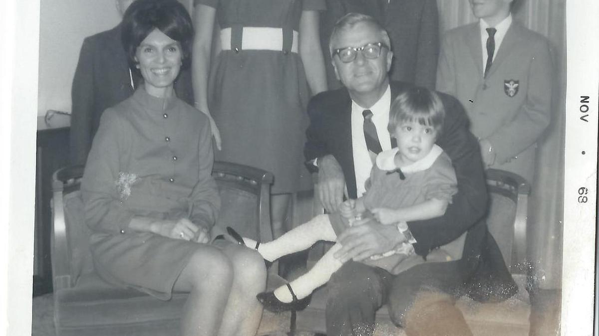 This old-school family photo, captured in a hurry in November 1968, was carefully removed from the Kodak Instamatic camera, driven to Gibson’s Discount in Great Bend, Kan., placed in an orange envelope and mailed to Kodak processing labs in Rochester, N.Y., to be made into Christmas cards and then returned three weeks later to Larry and Ramona. The intrinsic appeal of imperfection is perfection.