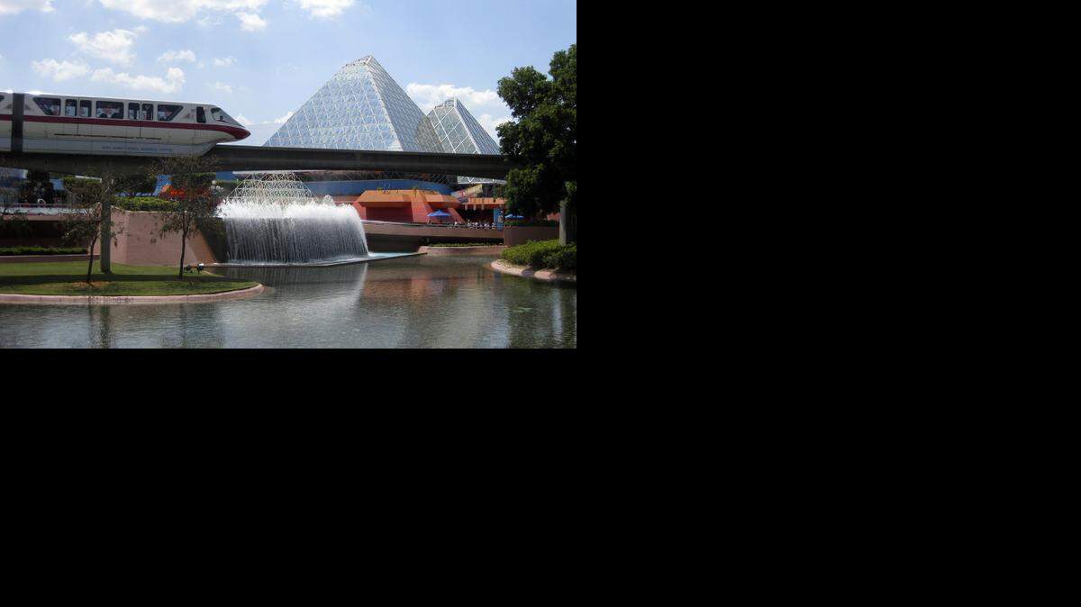 
A monorail heads to Epcot theme park at Walt Disney World Resort in Orlando, Fla. Not pictured: the thickness of humanity and humidity.
