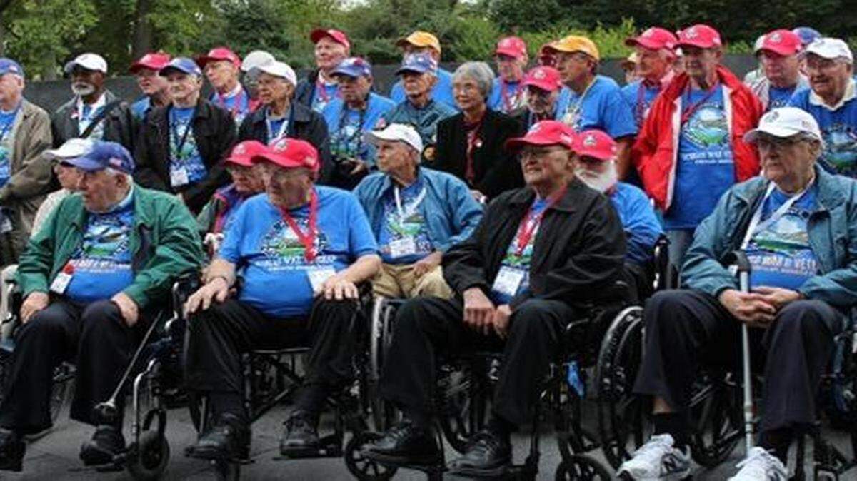 
Therese Park and other members of a recent honor flight to Washington, D.C.
