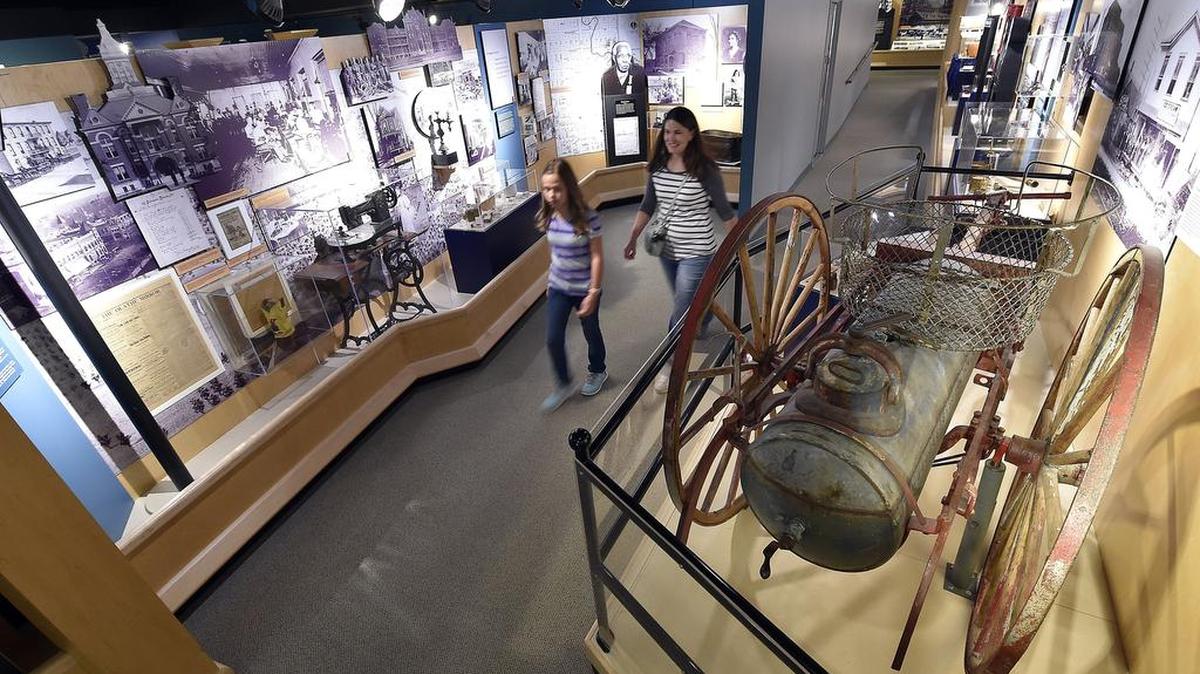 The Johnson County Museum in Shawnee will close after Sept. 3. It will reopen in May 2017 in the former King Louie buidling on Metcalf Avenue. On Thursday, Jamie Lopez and her daughter, Ellie Lopez, 9, of Grandview, took in the many attractions at the museum. Story, Page 3