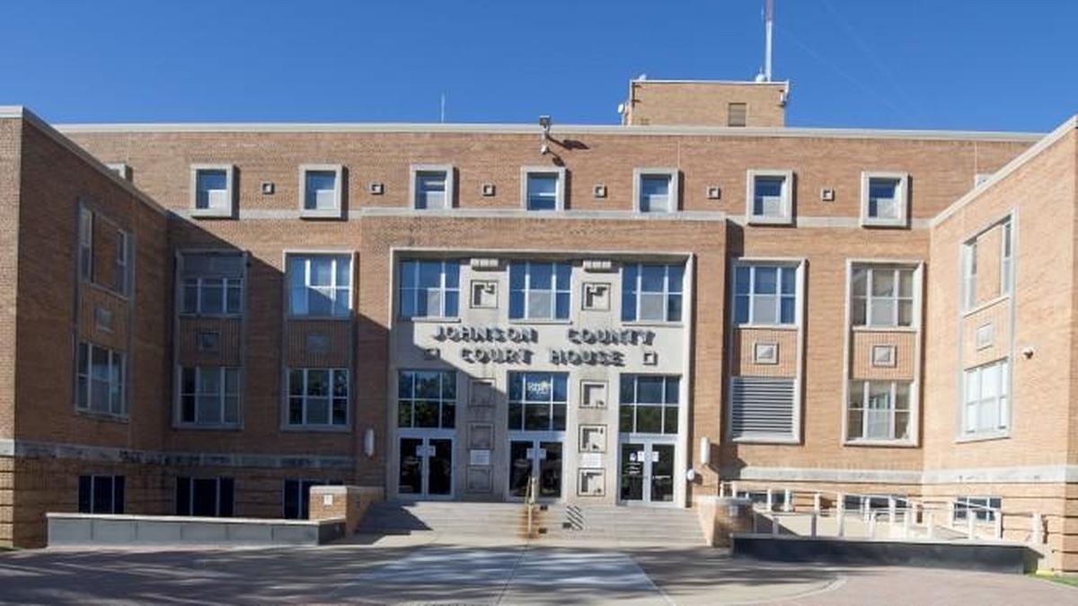 The Johnson County Courthouse.