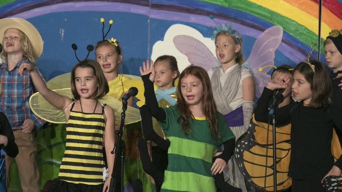 Oakhill Day School in Gladstone is one of the area’s private schools and began as a place for kindergartners to play but has grown into a full-scale school for preschoolers through eighth-graders. In October, a couple of dozen second-graders presented the musical “Bugz” in the gym. Oakhill is at 7019 N. Cherry St.