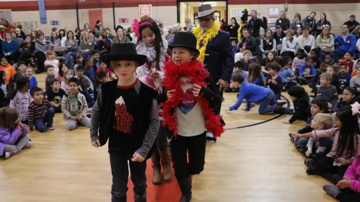 A new wave of young shoe designers strutted along the runway during the Geometry Fashion Show on Thursday, Jan. 18, 2018, at Rosehill Elementary School in Lenexa.