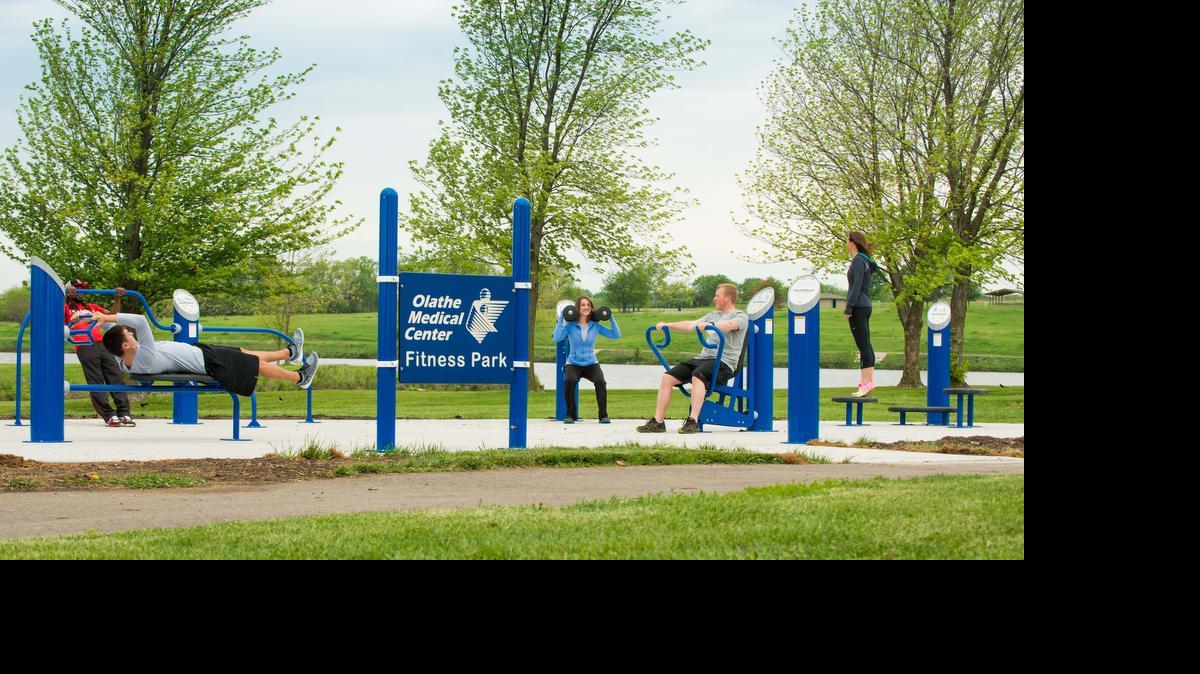 
When used in combination, the equipment at the Heritage Park outdoor fitness course provides a full body workout.
