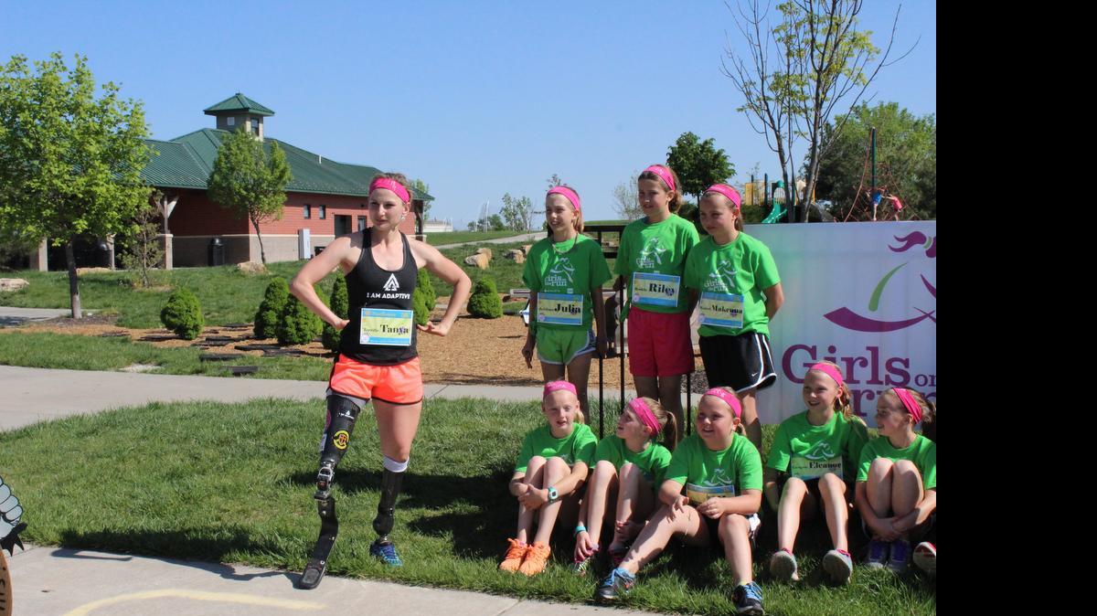 
Tatsiana Khvitsko of Kansas City, Kan., recently brought her inspirational message to the Girls on the Run group in Gardner.
