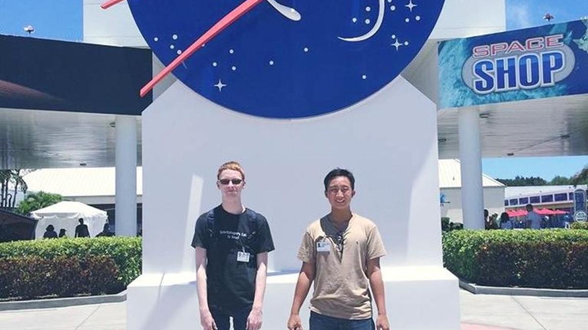 Eighteen-year-olds Miles McKaig (left) and David Lie-Tjauw (right), both of Olathe.