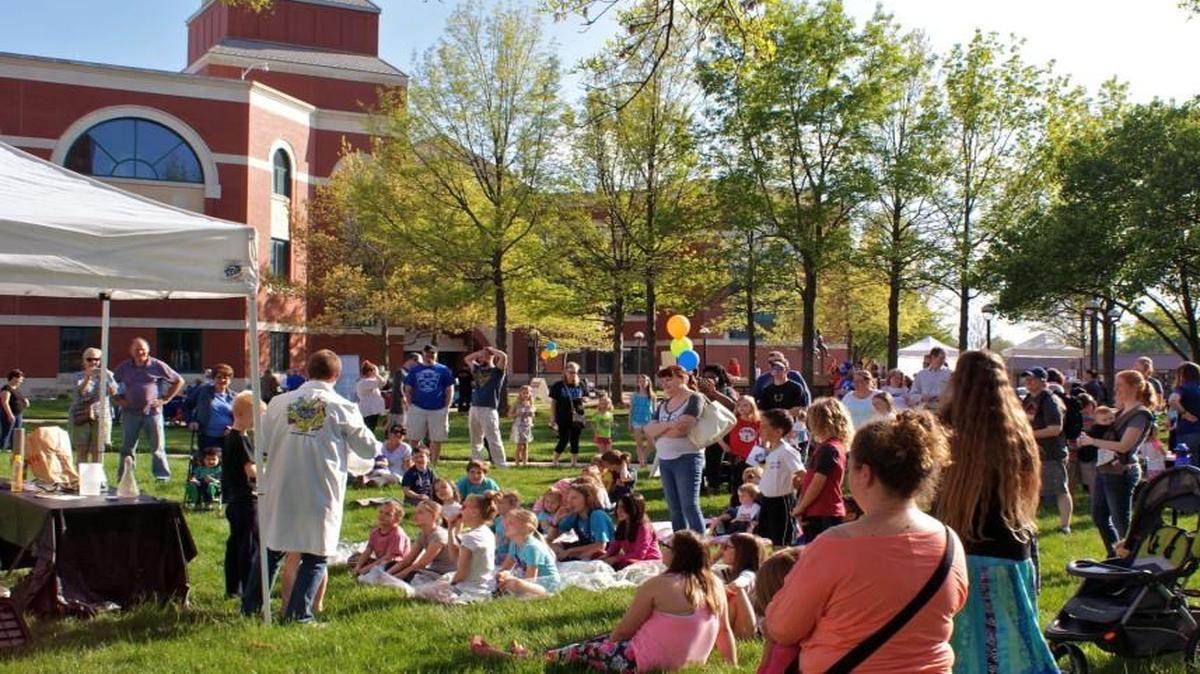 Mad Science made a presentation at Olathe’s Fourth Friday’s celebration last week.