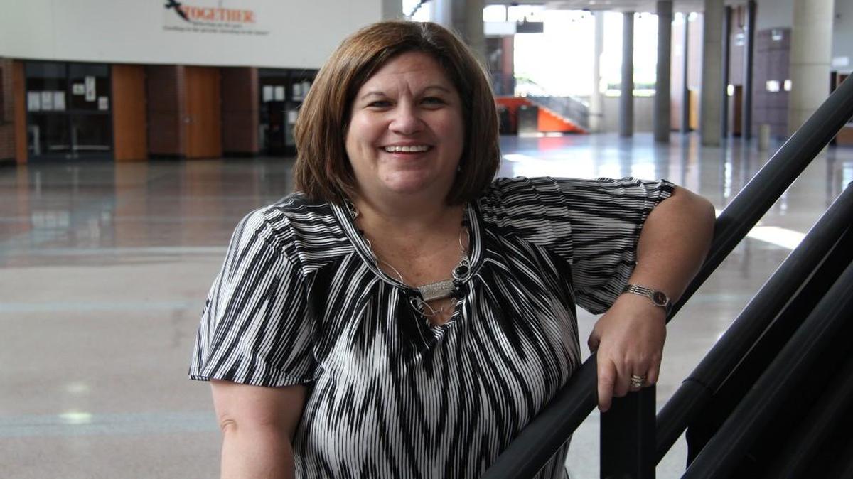 Kerry Lane, the new principal at Olathe East High School, has spent her entire teaching career in the Olathe district.