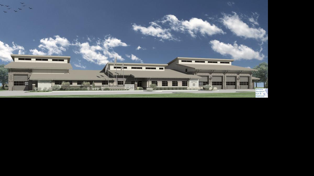 
A public safety building under construction at 163rd Street and Antioch Road will house both police and fire operations.
