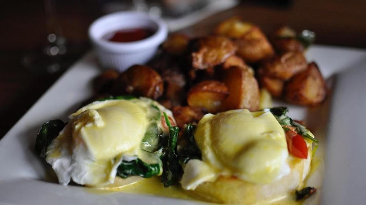 Tavern at Mission Farms’ brunch menu features a new Caprese Benedict made with house-pulled mozzarella, spinach and tomatoes.