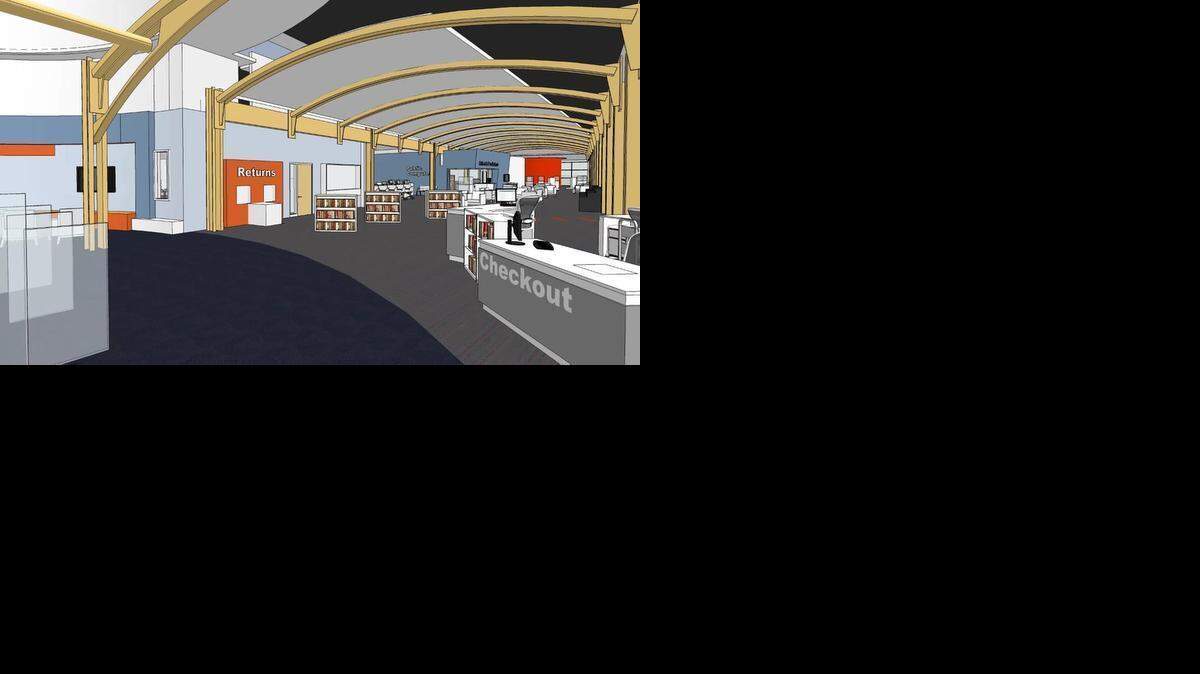 
A rendering of the Central Resource Libary entrance.
