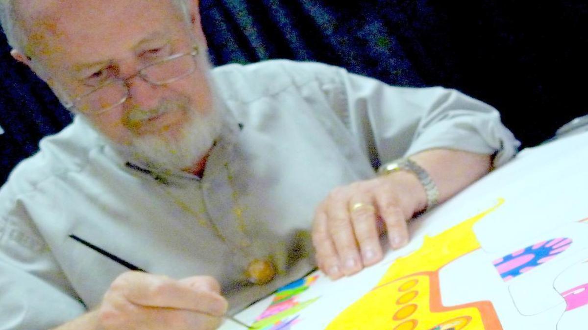 The animation skills of Ron Campbell, above, brought to life a host of pop culture icons, including the Jetson family, above right.