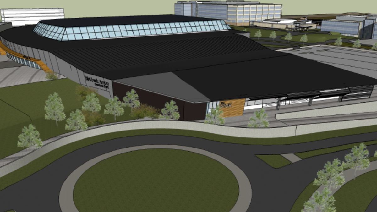 An arena that would house a United States Hockey League amateur team is proposed to be part of the BluHawk development at 159th Street and Antioch Road.