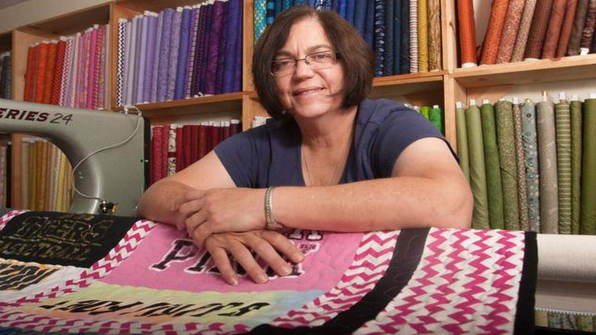 
Lyn Heilman opened Quilted Memories in downtown Overland Park about three years ago after running the business out of her home for several years.
