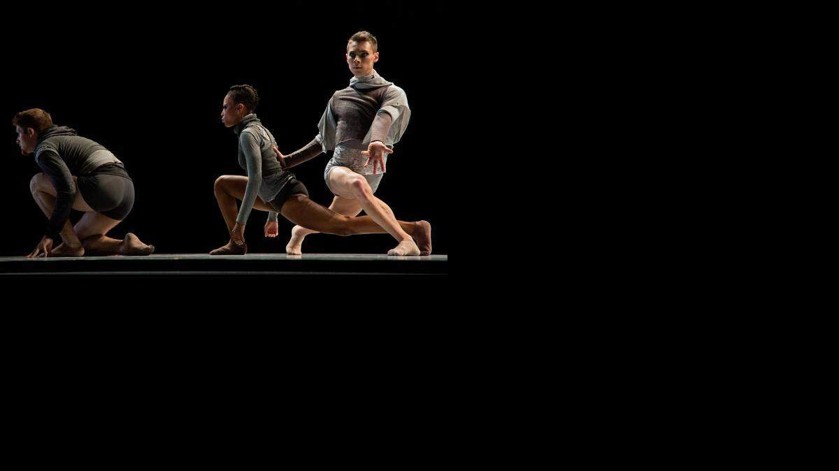 Preston Swovelin (from left), Latra Wilson and Jeff Wolfe are members of the Owen/Cox Dance Group.<252><252><252>