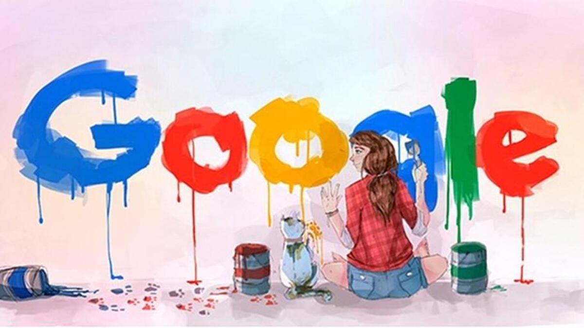 “Art and Animals” by 8th-grader Julia Huff of Leawood Middle School is the Kansas winner in Google’s eighth annual Doodle 4 Google competition.