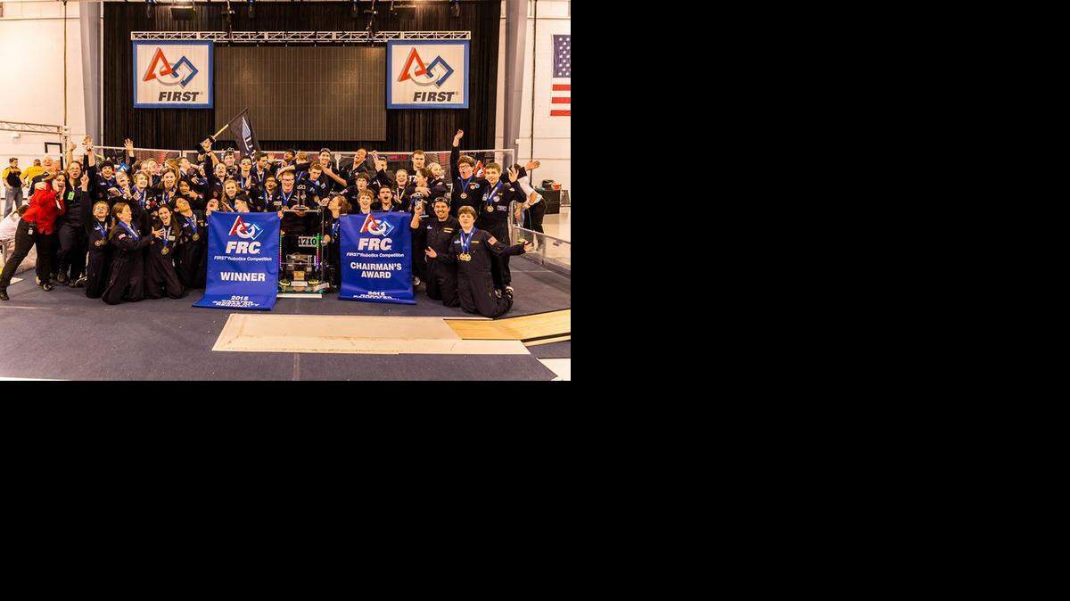 Team Ravonics Revolution 1710 from Olathe Northwest High School is one of six area teams headed to this month’s FIRST World Robotics Championship. FIRST is an acronym meaning For Inspiration and Recognition of Science and Technology.