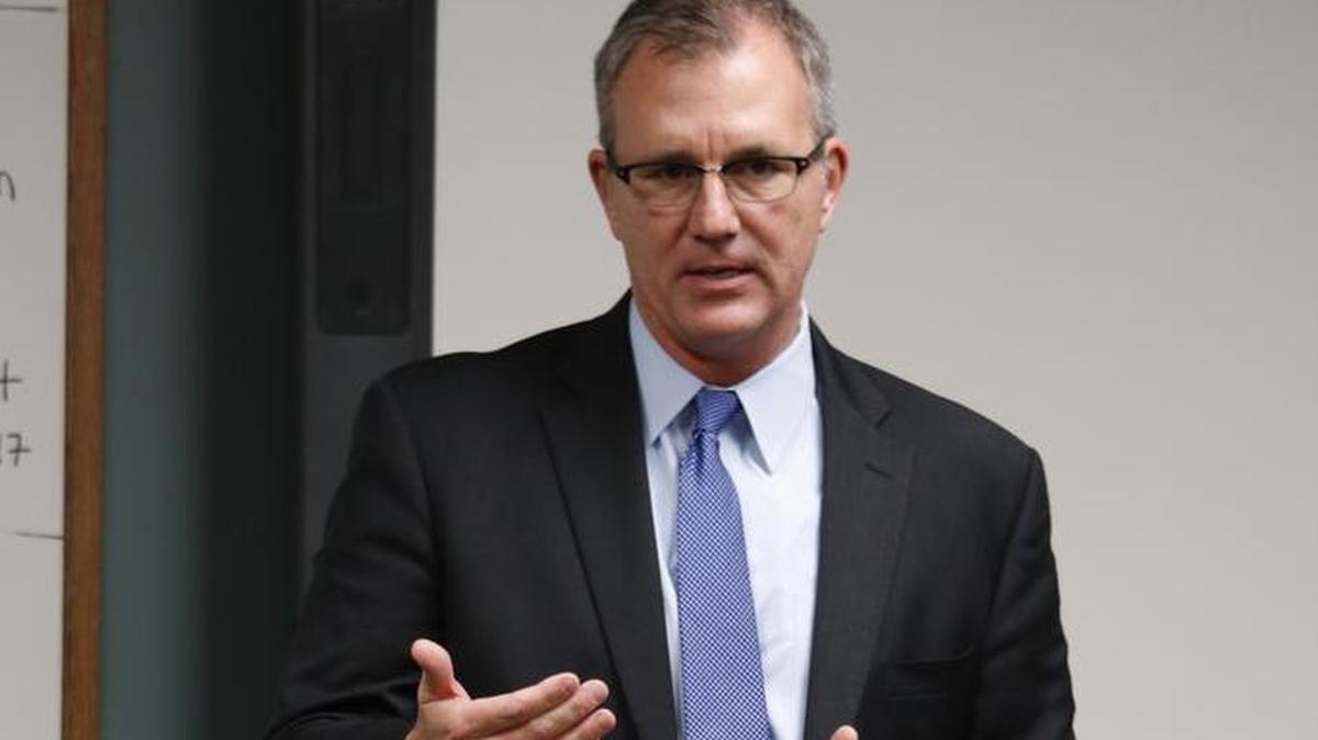 Olathe School District Superintendent John Allison spoke at a reception at Emporia State’s Overland Park campus, where he was recognized as the 2018 Kansas Superintendent of the Year by the Kansas School Superintendent’s Association.