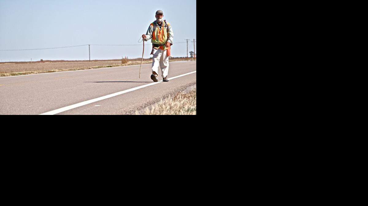 Henry Fortunato recently walked 500 miles across Kansas, He will speak about his journey next week at Johnson County Community College.