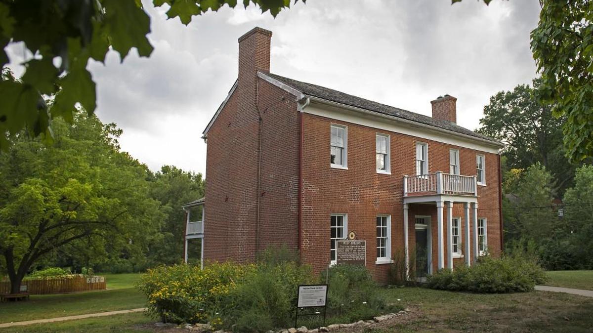 The Shawnee Indian Mission draws history fans to the grounds, including groups of schoolchildren. 