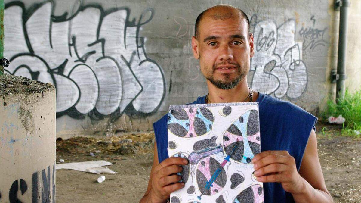 Mikey is one of 12 artists who are homeless or have experienced homelessness whose work will be on display and for sale at the Museum at Prairiefire through the end of the year.