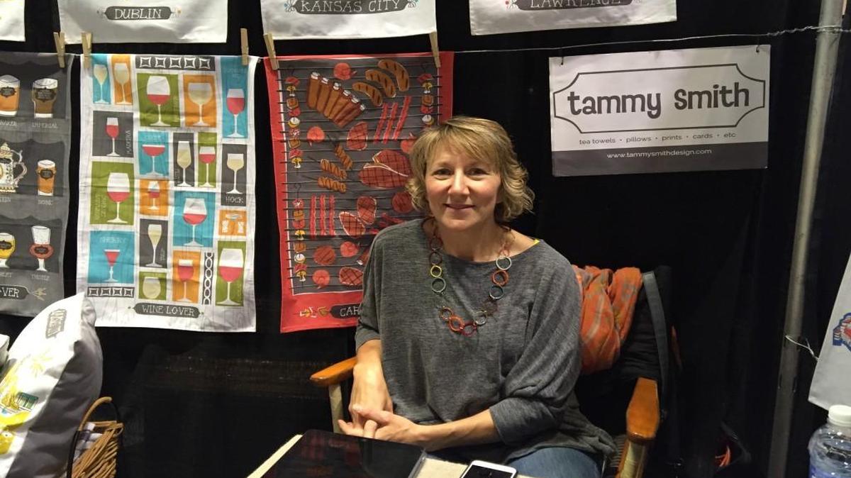 Tammy Smith runs her design business from her home in Westwood.