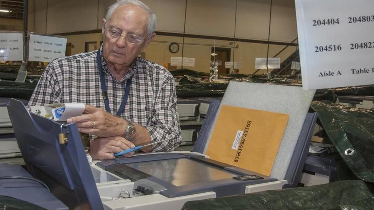 Johnson County Election Office’s voting machines are some of the oldest in the country and aren’t even in production anymore.
