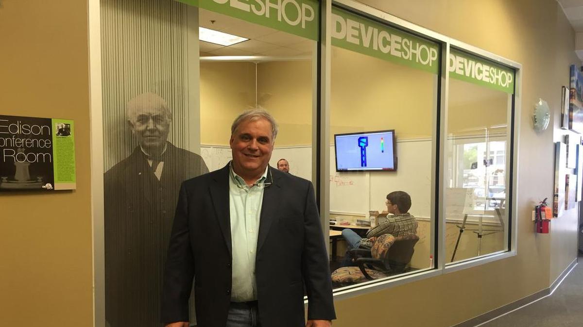 Co-owner Jeff Alholm of The Device Shop says, “The diversity of what we do is both the hard part and the fun part.”