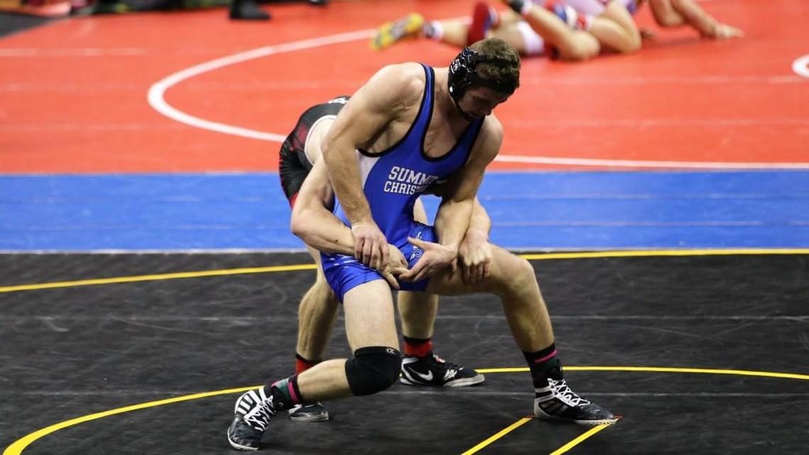 Summit Christian Academy senior Brett Campbell won back-to-back Missouri Class 1 wrestling state championships. He signed with Oklahoma.