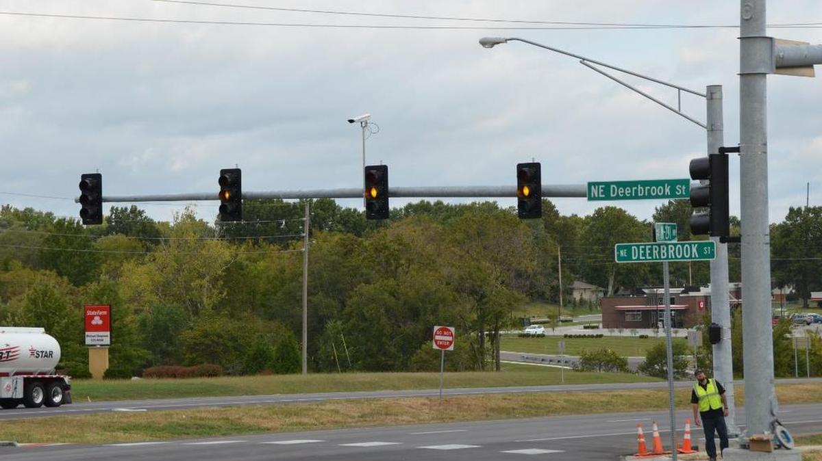A new traffic light at Missouri 291 and N.E. Deerbrook Street was turned on Oct. 3 in Lee’s Summit.