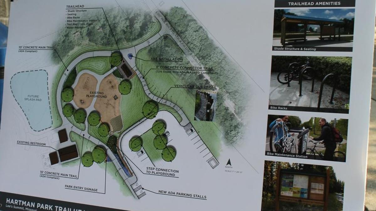 Plans for the Charles David Hartman Memorial Park Trailhead.